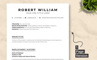 ATS Friendly Resume Template For USA Job