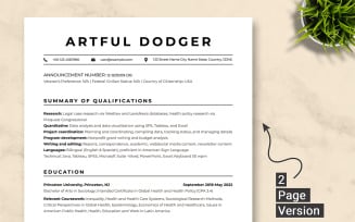 Ats Friendly US Federal Resume Template