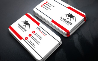 Corporate Business Card Template | Editable PSD Photoshop Front and Back