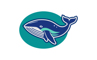Creative Whale Logo Design Template