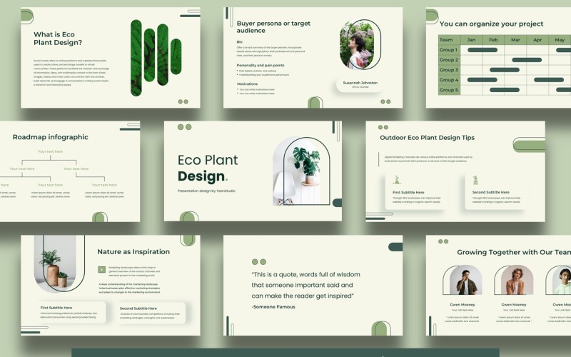Eco Plant Google Slides Presentation Template