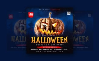 Halloween Night Party Social Media Template