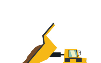 Heavy Duty Construction Truck Unloading Material Vehicle Machinery Design