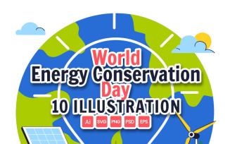 10 World Energy Conservation Day Illustration