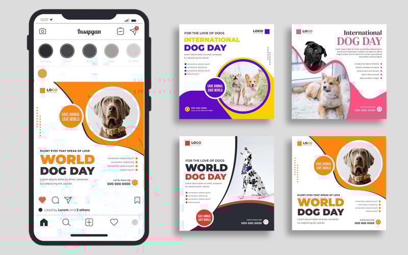 International Dog Day Social Media Post Ver-1