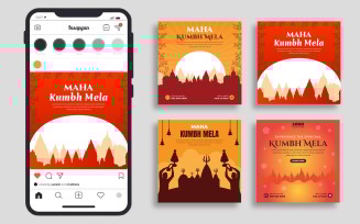 Kumbh Mela Social Media Post Banner Template Ver-1