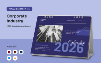 Professional Annual Desk Calendar