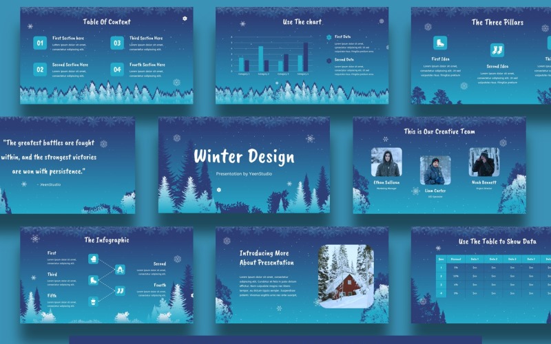 Winter PowerPoint Presentation Template PowerPoint Template