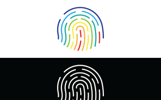 Digital Identity Fingerprint Logo