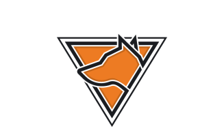 Dog Head with Triangular Concept