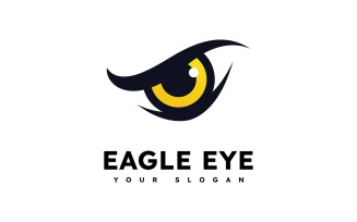 Eagle predator eye falcon bird logo design V11