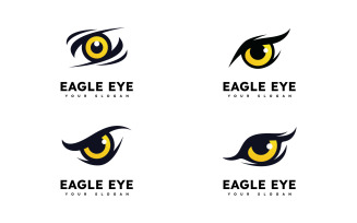 Eagle predator eye falcon bird logo design V14