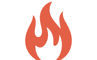 Fire icon silhouette art illustration