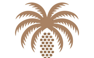 Palm tree icon silhouette art