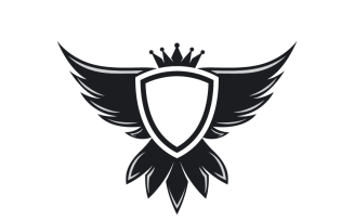 Shield and Wing Logo Template