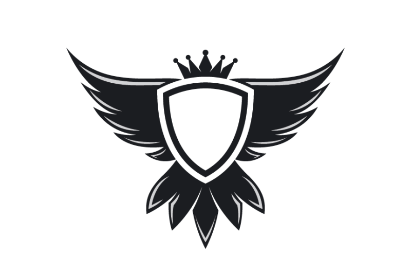 Shield and Wing Logo Template