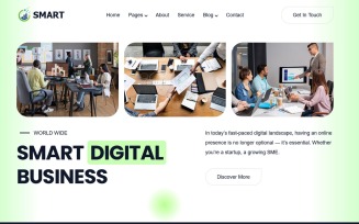Smart- Digital Agency & Creative Portfolio HTML Template