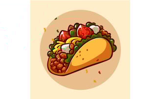 Vegetable and Meat Filled Tacos