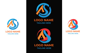 Vs Letter Unique Design Logo Template