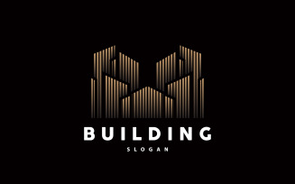 Building Real Apartment Construction Logo Premium V1
