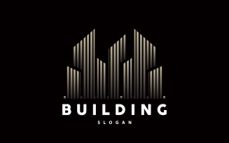 Building Real Apartment Construction Logo Premium V3