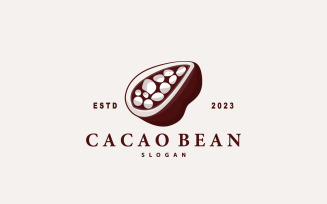Cacao Bean Logo Design Fresh Garden V1