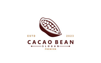 Cacao Bean Logo Design Fresh Garden V3