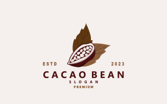 Cacao Bean Logo Design Fresh Garden V5