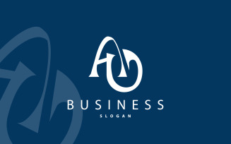 Initial AD Letter Logo Modern Luxury V3