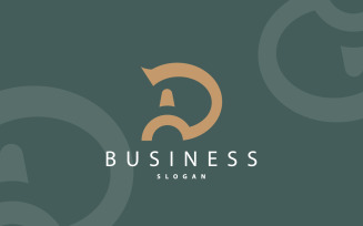 Initial AD Letter Logo Modern Luxury V6