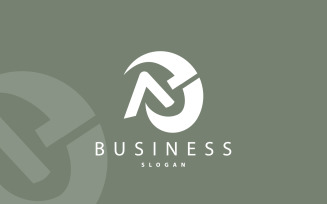 Initial AD Letter Logo Modern Luxury V9