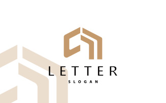 Minimal CM Letter Logo Luxury Vector V1