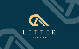 Minimal CM Letter Logo Luxury Vector V2
