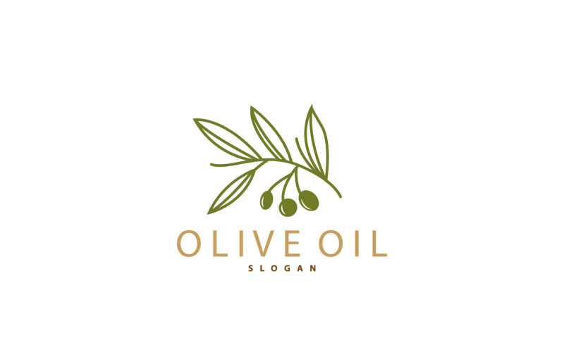 Olive Oil Logo Premium Design V15 Logo Template