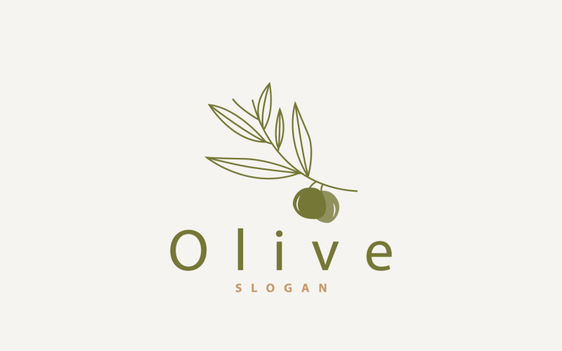 Olive Oil Logo Premium Design V5 Logo Template