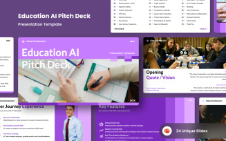 AI Learning Pitch Deck Powerpoint
