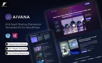 Aivana – AI & SaaS Startup Elementor Template Kit for WordPress
