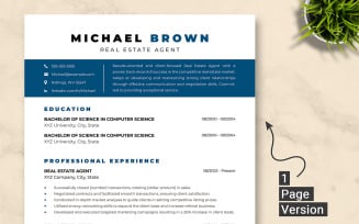 ATS Friendly Real Estate Agent Resume Google Docs