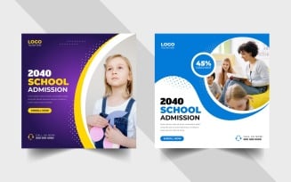 Back to School Admission Social Media Post Ver-1