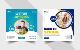 Back to School Admission Social Media Post Ver-2
