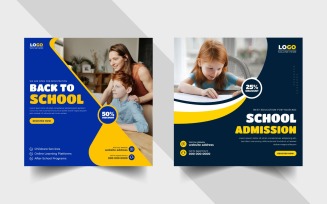 Back to School Admission Social Media Post Ver-3