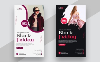 Black Friday Sale Social Media Story Template Ver-4