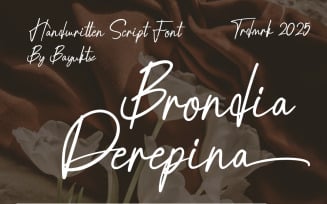 Brondia Derepina a Handwritten Script Premium Font