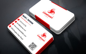 Clean Corporate Business Card Design Template | Editable PSD for Professional Branding