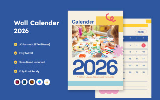Colorful Education Wall Calendar