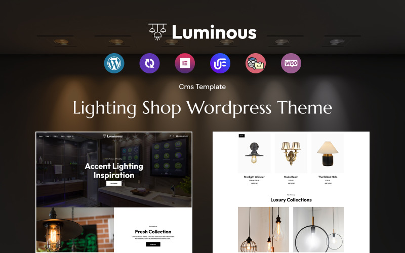 Luminous - Lighting Shop WordPress theme WordPress Theme