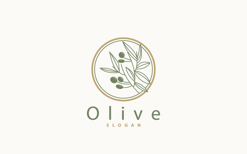 Olive Oil Logo Premium Design V18 Logo Template