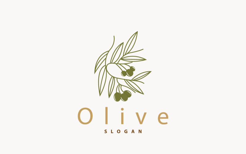 Olive Oil Logo Premium Design V19 Logo Template