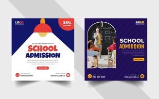 Back to School Admission Social Media Post Ver-6