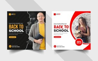 Back to School Admission Social Media Post Ver-7